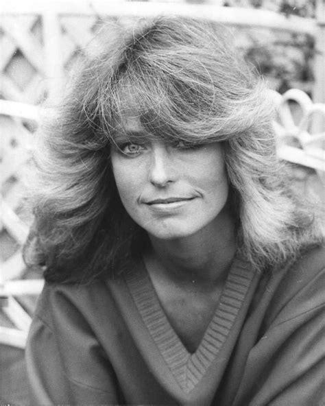 The American Actress And Star Of Charlies Angels Farrah Fawcett On