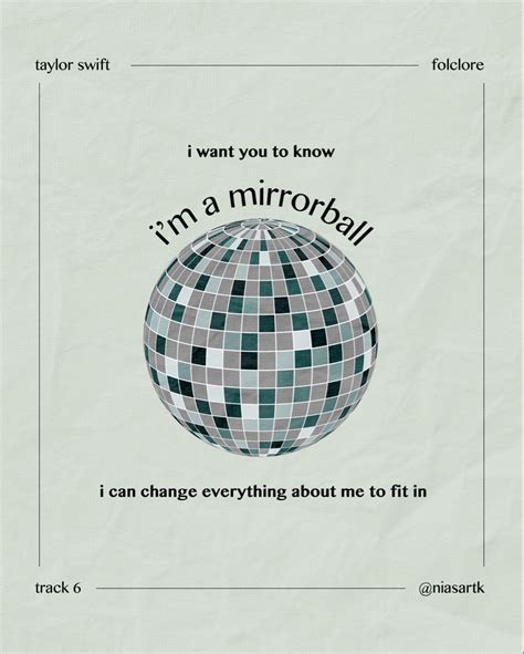 Taylor Swift Mirrorball Poster Artofit