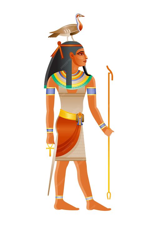 Premium Vector Ancient Egyptian God Geb Deity Of The Earth With