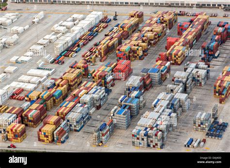 Aerial View Of The Port Of Charleston Wando Terminal In Charleston Sc