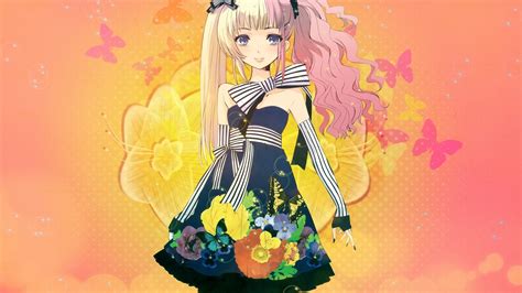 1920x1080 1920x1080 Anime Girl Cute Dress Posture Wallpaper 