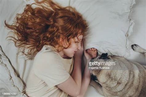 Tween Girl Sleeping In Bed Bildbanksfoton Och Bilder Getty Images