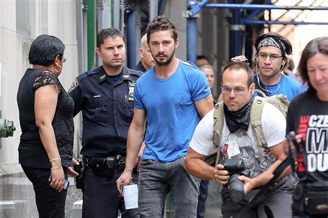 Shia Labeouf Escorted By Police While Leaving Court Following His