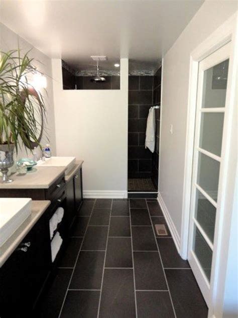 Your modern black tiled bathroom stock images are ready. 36 black and white shower tile ideas and pictures 2020