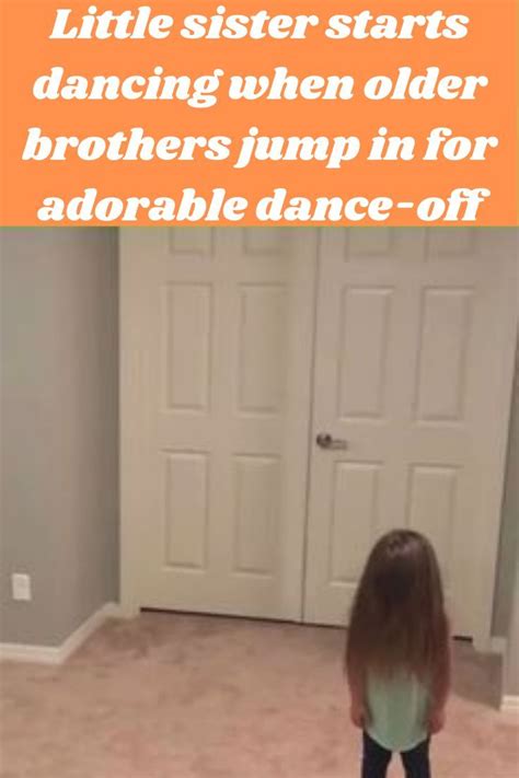 little sister starts dancing when older brothers jump in for adorable dance off in 2023 little