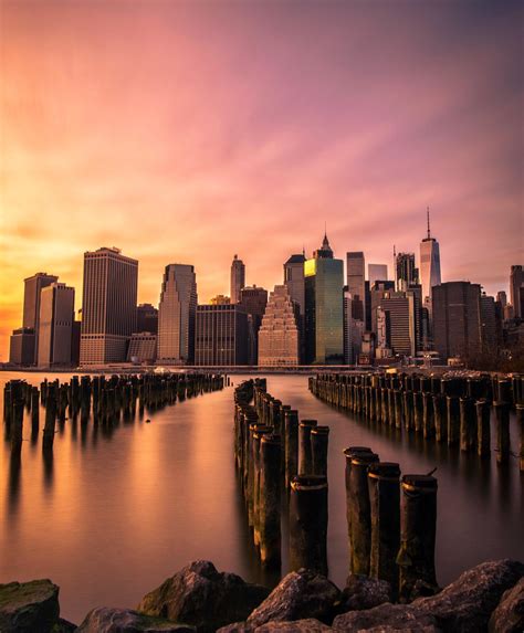 Interesting Photo Of The Day Manhattan Skyline At Sunset