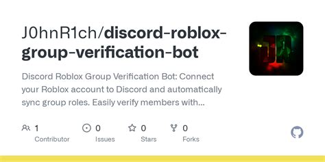 Github J0hnr1chdiscord Roblox Group Verification Bot Discord Roblox