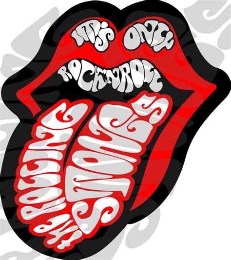 Rolling Stones Logo Svg Rolling Stones Lips Tongue Logo Emblem Svg