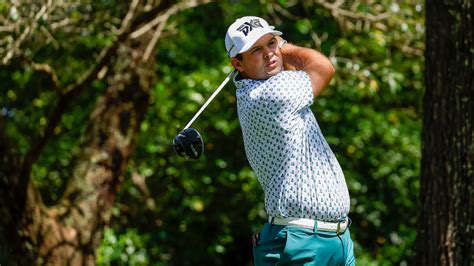 Masters Champion Patrick Reed Plays A Stroke From The No 2 Tee During