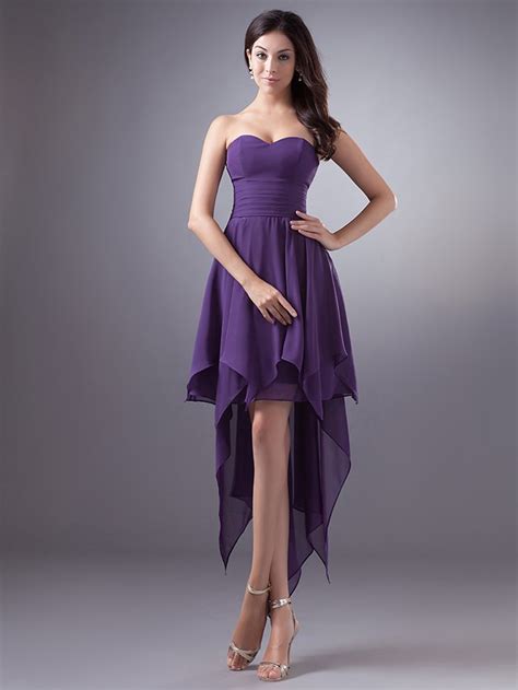 Simple Purple Wedding Dress