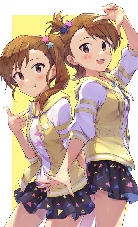 papel de parede anime meninas anime the email protected futami ami futami mami long