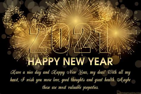 New year congratulations, happy new year 2021 greeetings for card, messages for friends, business partners, coworkers and colleagues, wishes for facebook 2020 is over! New Year 2021 Fireworks Wishes Cards Online Free
