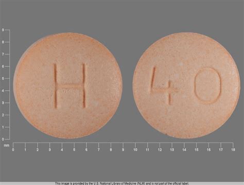 Pill Finder H 40 Orange Round