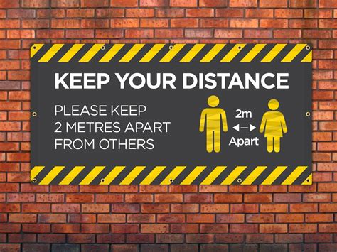 Keep Your Distance 3 Covid 19 Banner Banner World