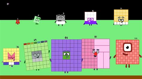 Numberblocks Band Retro Official Squares Youtube