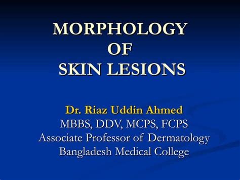 Dermatology 5th Year 3rd Lecture Dr Faraedon Kaftan