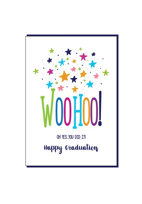 Woo Hoo You Did It Graduation Card — Social Butterfly Designs
