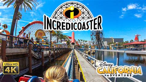 2019 Incredicoaster Roller Coaster On Ride Ultra Hd 4k Pov Disney California Adventure