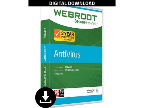 Webroot Secureanywhere Antivirus 3 Device 2 Year Download