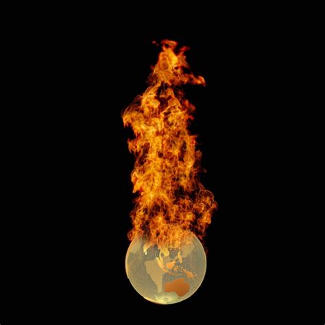Premium Photo 3d Rendering Illustration Of Planet Earth On Burning