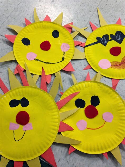 Easy Sun Craft Great For End Of Year Kids Crafts Summer Preschool