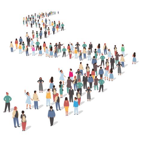Line Of People Illustrations Royalty Free Vector Graphics And Clip Art