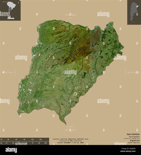 Corrientes Province Of Argentina Sentinel 2 Satellite Imagery Shape