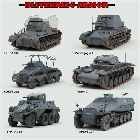 D Ww German Armored Military Vehicles Model Turbosquid Free