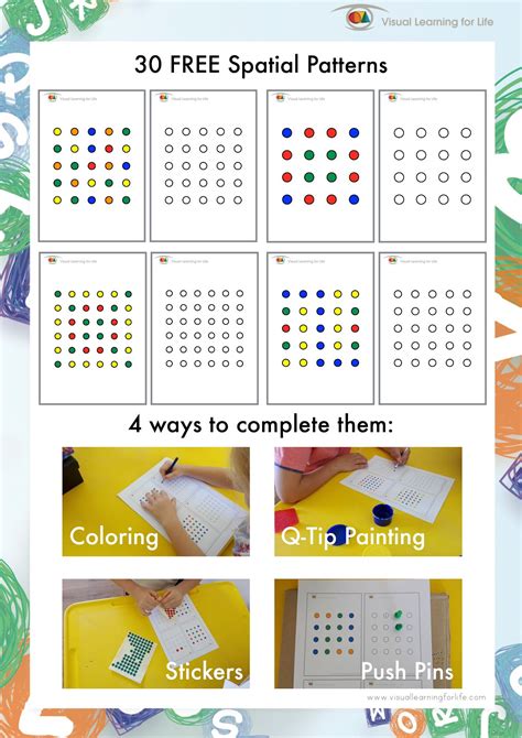 Visual Learning For Life Fine Motor Spatial Patterns
