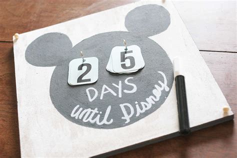 How To Make An Easy Disney Countdown Calendar To Use Year After Year