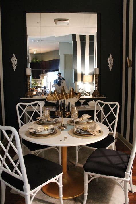 the makings of a mirrored wall | Tiny dining rooms, Dining room