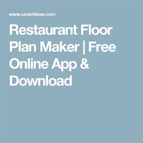 The Restaurant Floor Plan Maker Free Online App And Printable Guide For