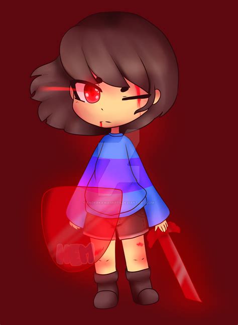 Ill Use Any Means Necessary Frisk Glitchtale By Enderkawaiiarts On