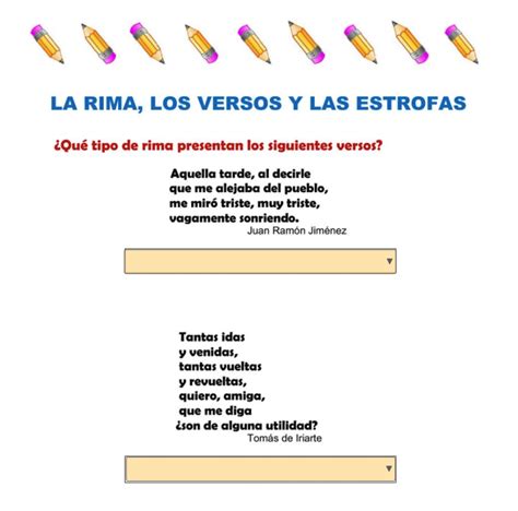 Rima Versos Y Estrofas