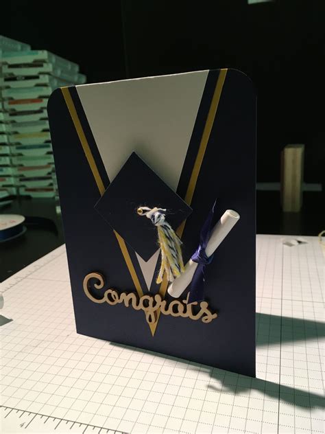 Graduation Congrats Card With Cap And Gown Graduation Card Messages