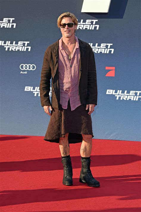 Im Obsessed With Brad Pitts Linen Skirt British Vogue
