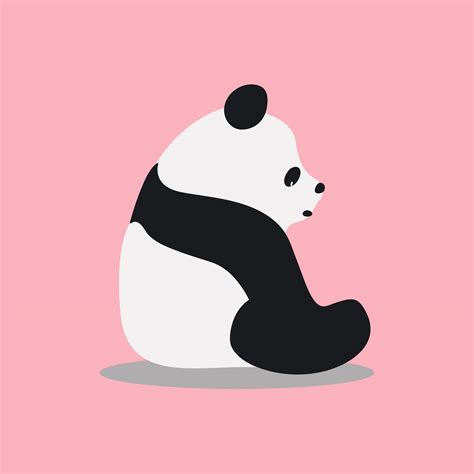 Cute Wild Giant Panda Cartoon Illustration Download Free Vectors