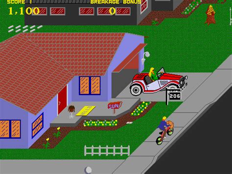 Paperboy Arcade Video Game By Atari Games Corp 1985