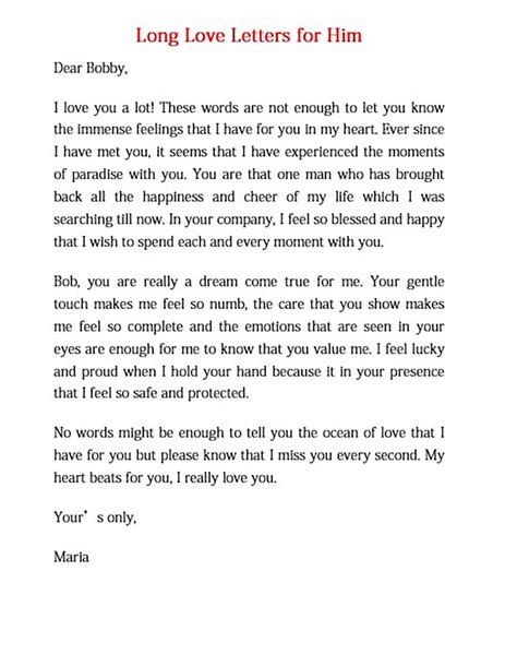 Romantic Love Letters For Him In 2020 Letters To Boyfriend Letter