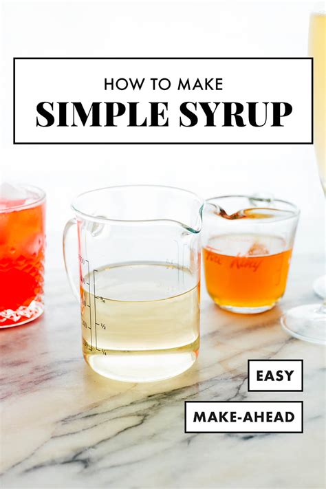 How To Make Simple Syrup For Tails Recipe