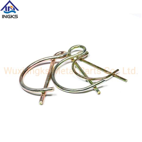 Customized Zinc Plating D Shaped Lock Safety Spring Cotter Pin China