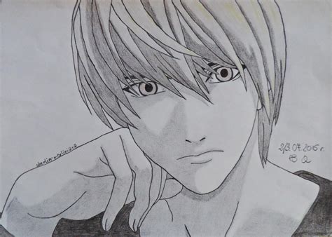 How To Draw Light Yagami From Death Note Death Note Light Yagami Face