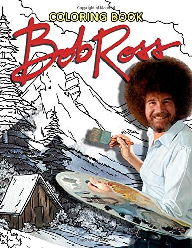 Bob Ross Coloring Book Great Ts For Adults Relaxing And Inspiration