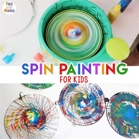 Action Art Spin Painting For Kids Fun With Mama