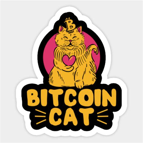 Crypto Cat Cryptocurrency Sticker Teepublic