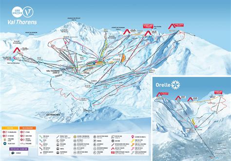 Val Thorens Piste Map Plan Of Ski Slopes And Lifts Onthesnow