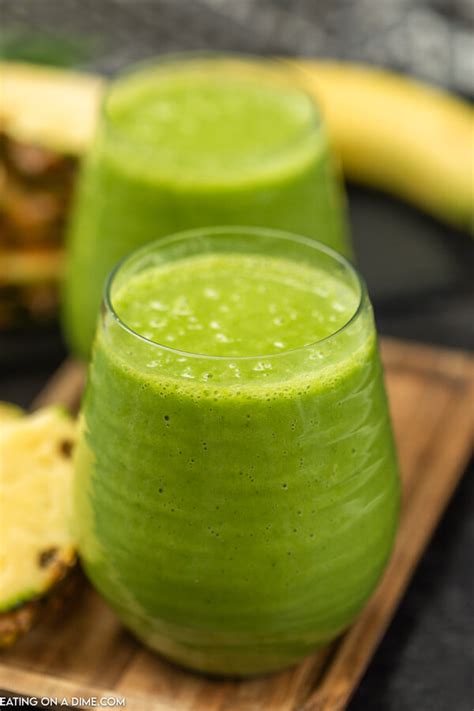 Spinach Pineapple Green Smoothie Recipe Eating On A Dime