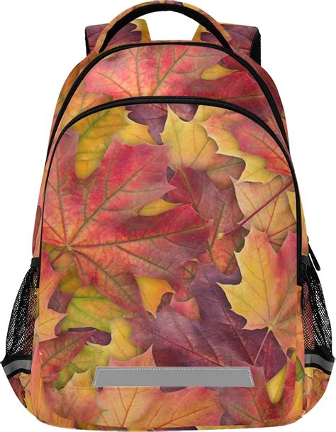 Autumn Maple Tree Leaves Kids Backpack For Boys And Girls 167 Inch All