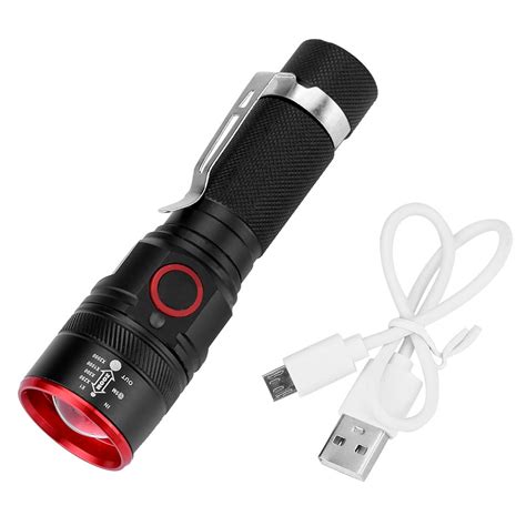 Super Bright Rechargeable Mini Usb Led Torch With Beam Focusing