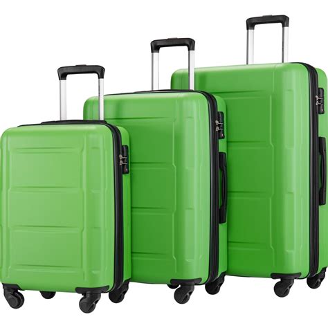 Ubesgoo 20 24 28 3 Piece Luggage Set Abspc Trolley Suitcase